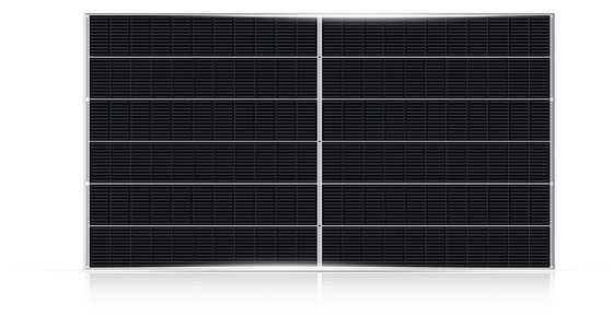 2x66 سلول 645-665w PERC ماژول دو طرفه مونو Perc پانل های نیمه برش