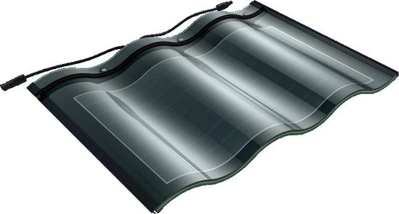 CIGS CELLS 25w کاشی های خورشیدی با شیشه ضد آب و هوا آسان نصب برای راه حل های خورشیدی BIPV