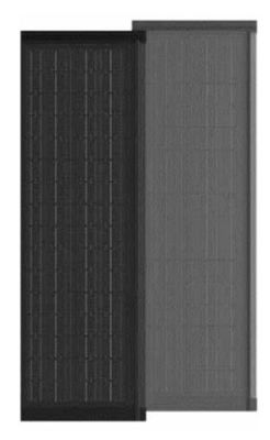 HJT CELLS 80W 90W مقاوم در برابر آب و هوا شیشه های گرم سیاه BIPV کاشی های خورشیدی نصب آسان شکل مستطیل لیست شده
