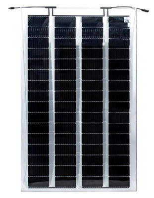 210-220w Double Glass Bipv ساختمان یکپارچه فتوولتائیک 45٪ انتقال 4 * 18 سلول های خورشیدی