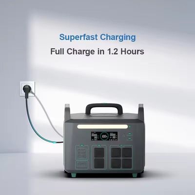 ATZ 3600W ایستگاه برق قابل حمل EU چندین خروجی AC و DC 230VAC دو چرخ دستگیره طراحی