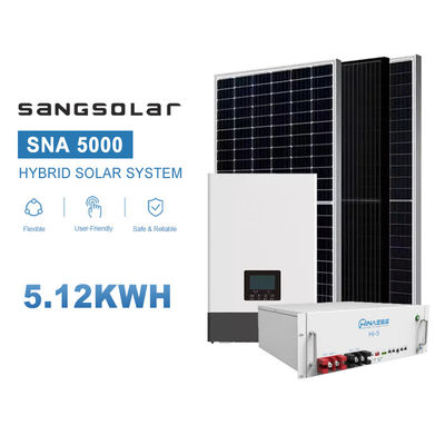 سامسونر 5KW سیستم انرژی خورشیدی هیبریدی تمام در یک ذخیره سازی تک فاز برای سیستم انرژی خورشیدی 5KW
