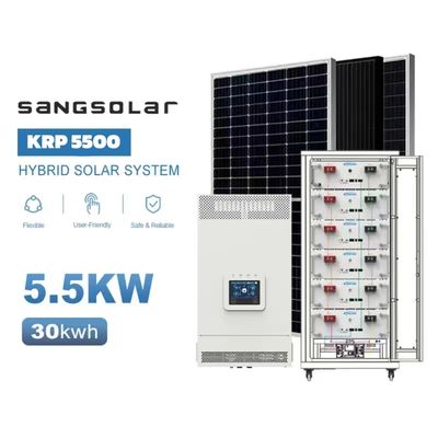 سامسونر 5.5kW 10kW 48v 220v 230v 15kwh 30kwh باتری لیتیوم بدون شبکه سیستم انرژی خورشیدی بدون باتری