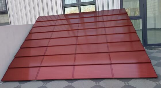 کاشی خورشیدی PERC تک‌بلوری 60 واتی - پنل PV یکپارچه با سقف BIPV با درجه IP67 برای تولید انرژی با راندمان بالا